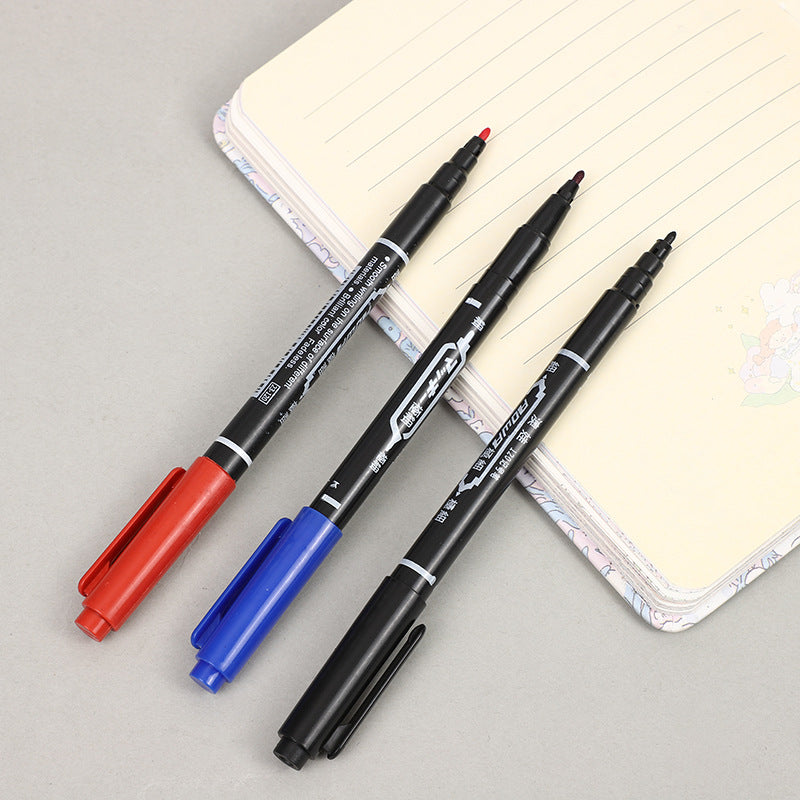 120-Pack Dual-Tip Markers: One thick tip and one thin tip; black oil-based line art markers; specifically designed for art; smudge-proof