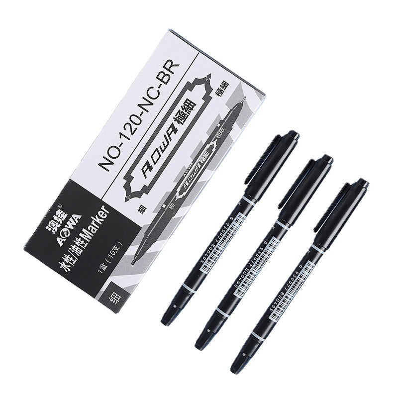 120-Pack Dual-Tip Markers: One thick tip and one thin tip; black oil-based line art markers; specifically designed for art; smudge-proof