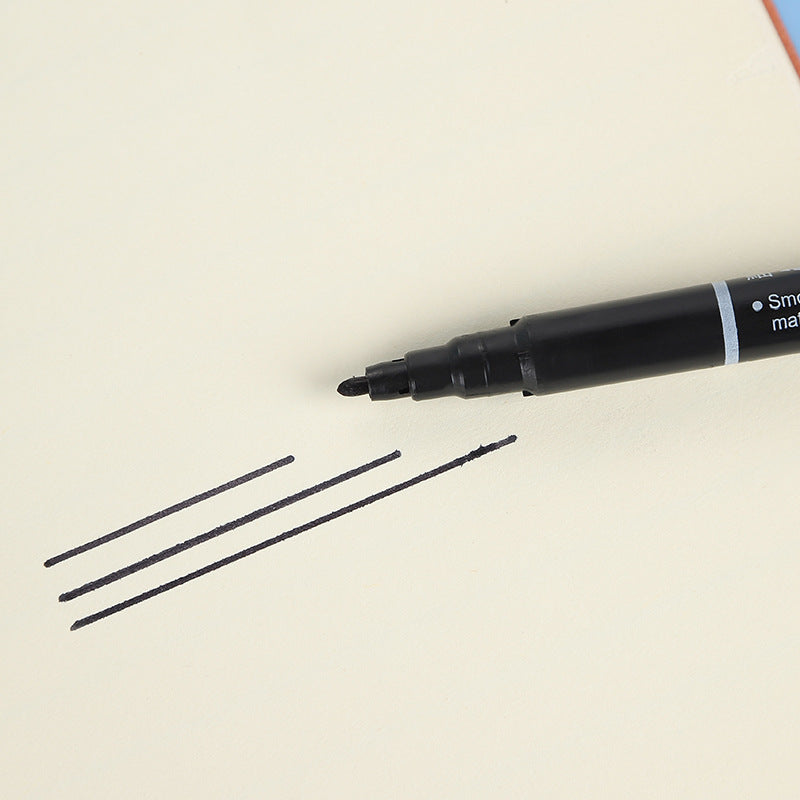 120-Pack Dual-Tip Markers: One thick tip and one thin tip; black oil-based line art markers; specifically designed for art; smudge-proof