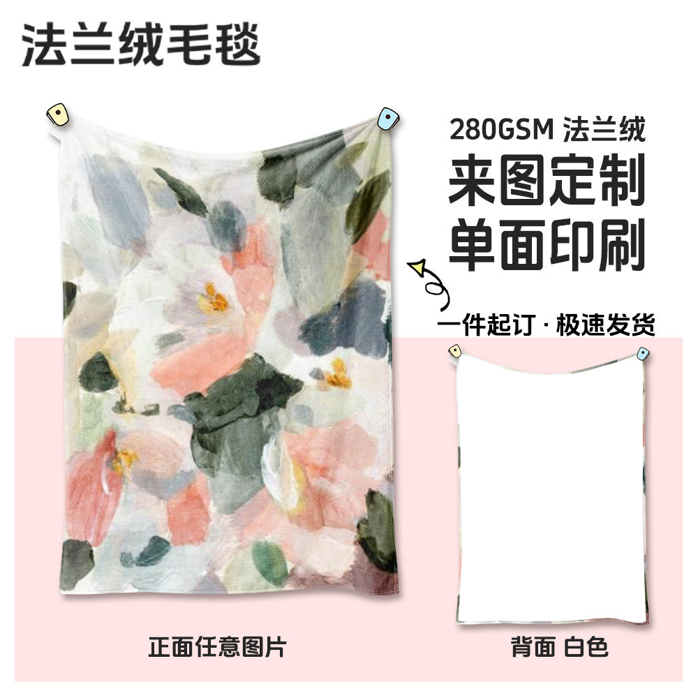 Custom Flannel Blankets: Photo Digital Printing, 3D Sofa Throws, Air-Conditioning Throws, Wall Hangings, and Throw Covers—Custom Made to Order